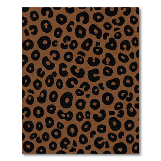 Brown Black Spotted Feline Spots Rug