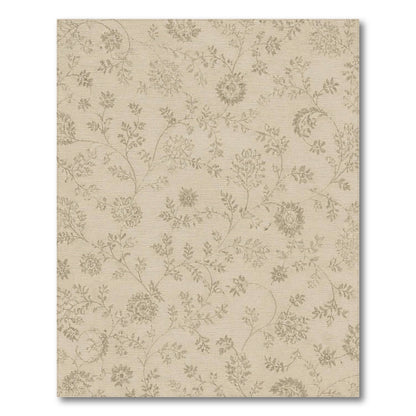Beige Grey Floral Vintage Area Rug