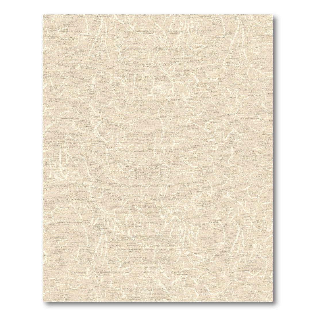Subtle Cream Abstract Swirl Rug