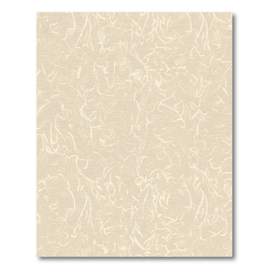 Subtle Cream Abstract Swirl Rug