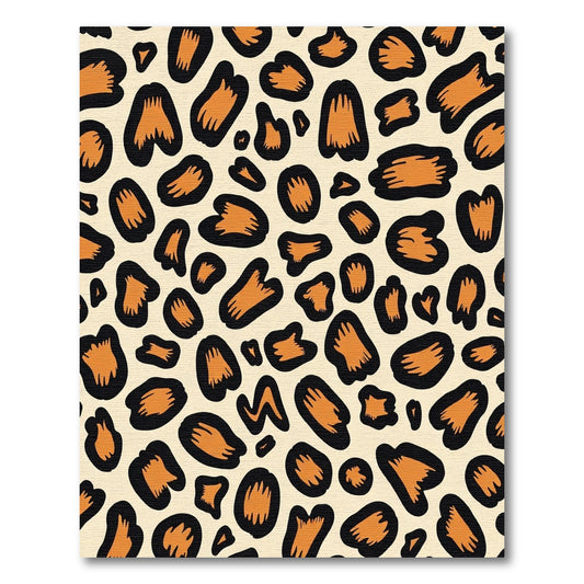 Bold Orange Black Animal Spot Rug