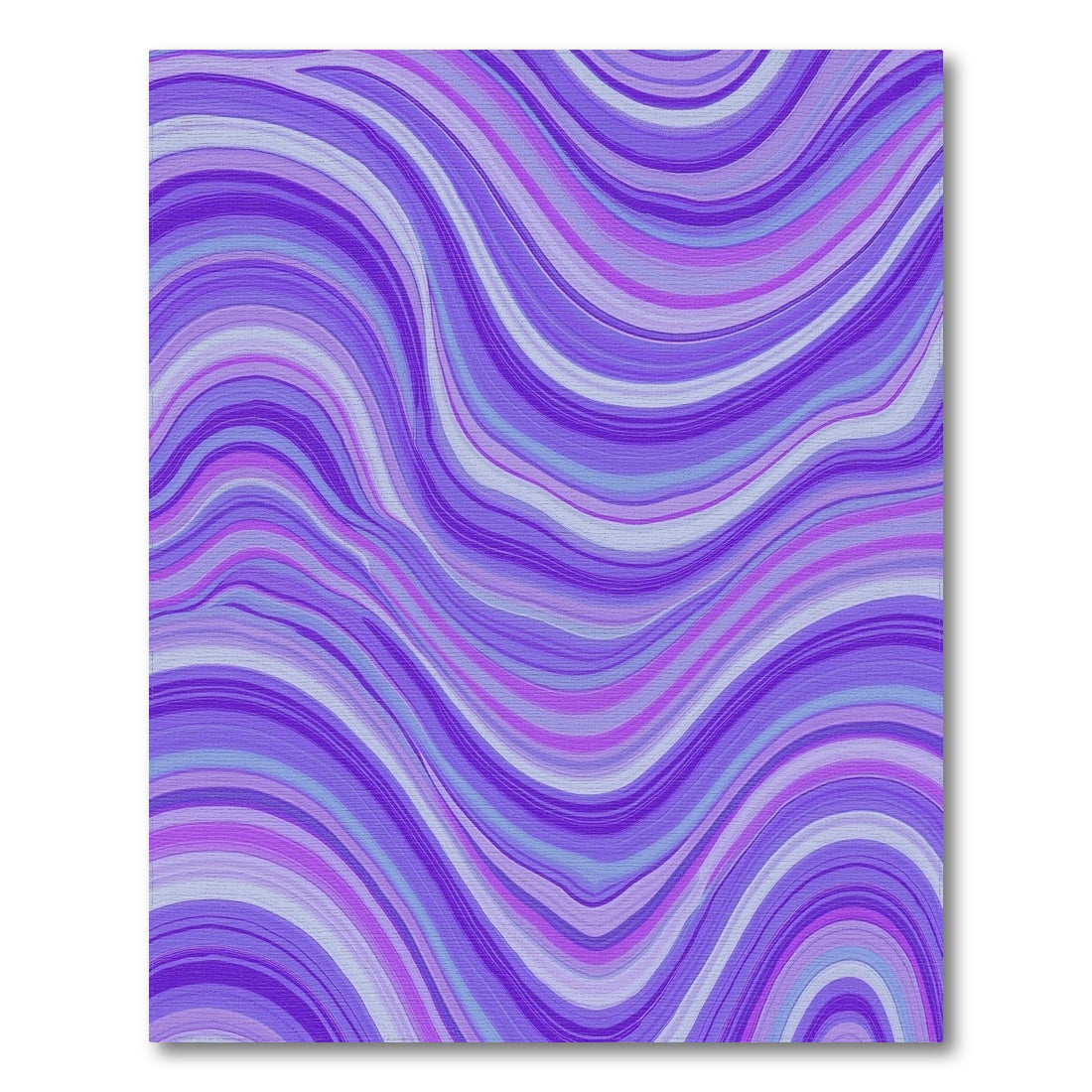 Purple Ombre Wavy Rug