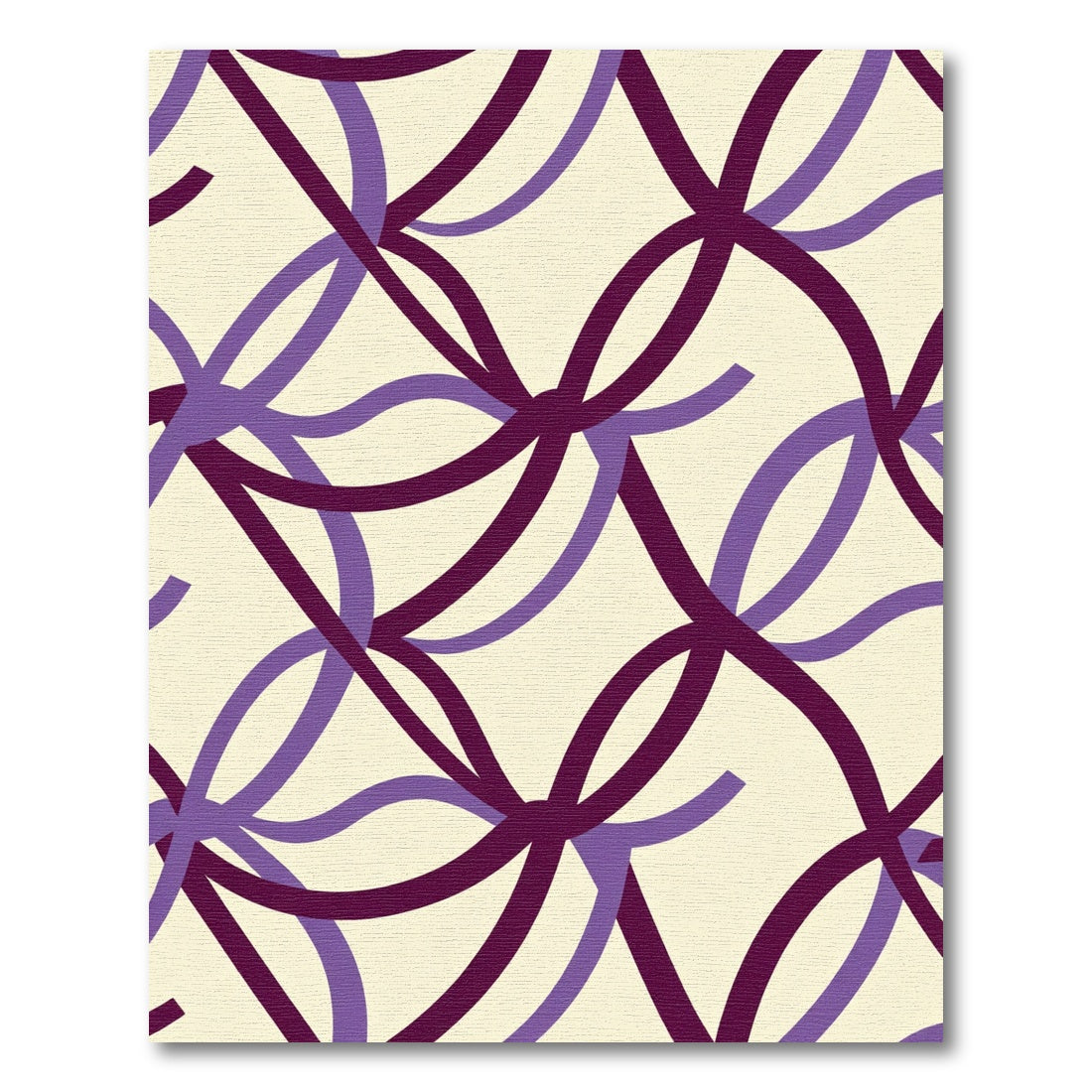 Two Tone Intertwined Ribbon Rug