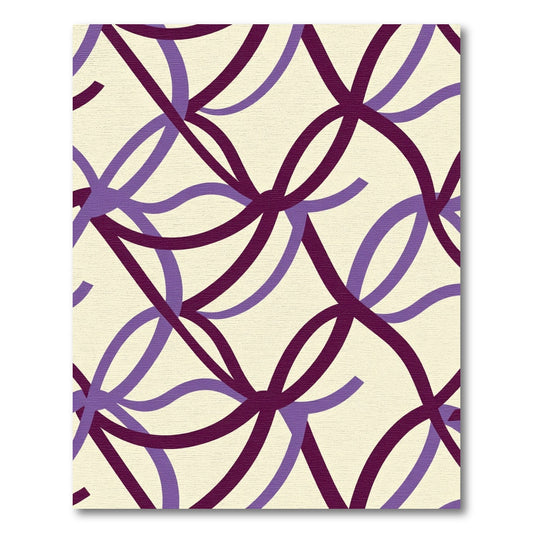 Two Tone Intertwined Ribbon Rug