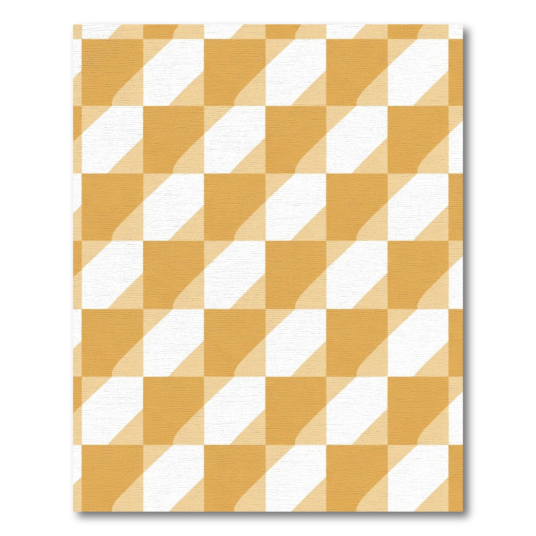 Tonal Checkerboard Diagonal Stripe Rug