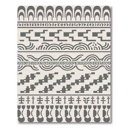 Grey Heritage Tribal Area Rug