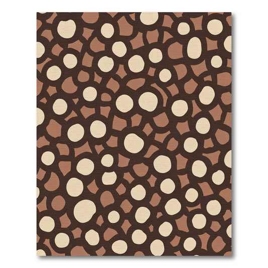 Earthy Circles Cluster Composition Rug