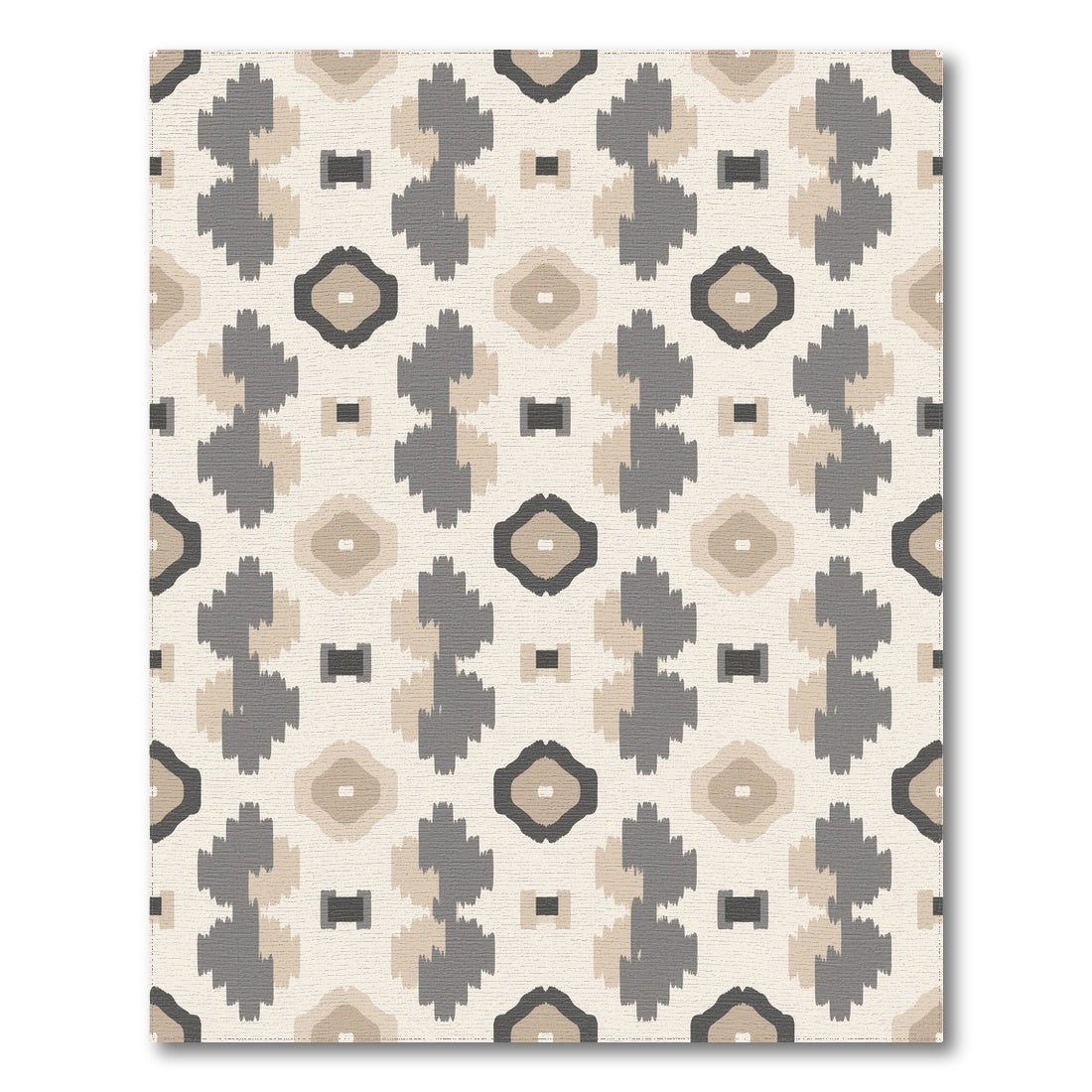 Geometric Modern Beige and Neutral Beige Geometric Neutral Area Rug