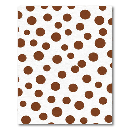 Brown Dot Scatter Circles Rug