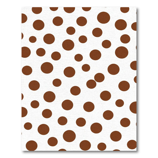 Brown Dot Scatter Circles Rug