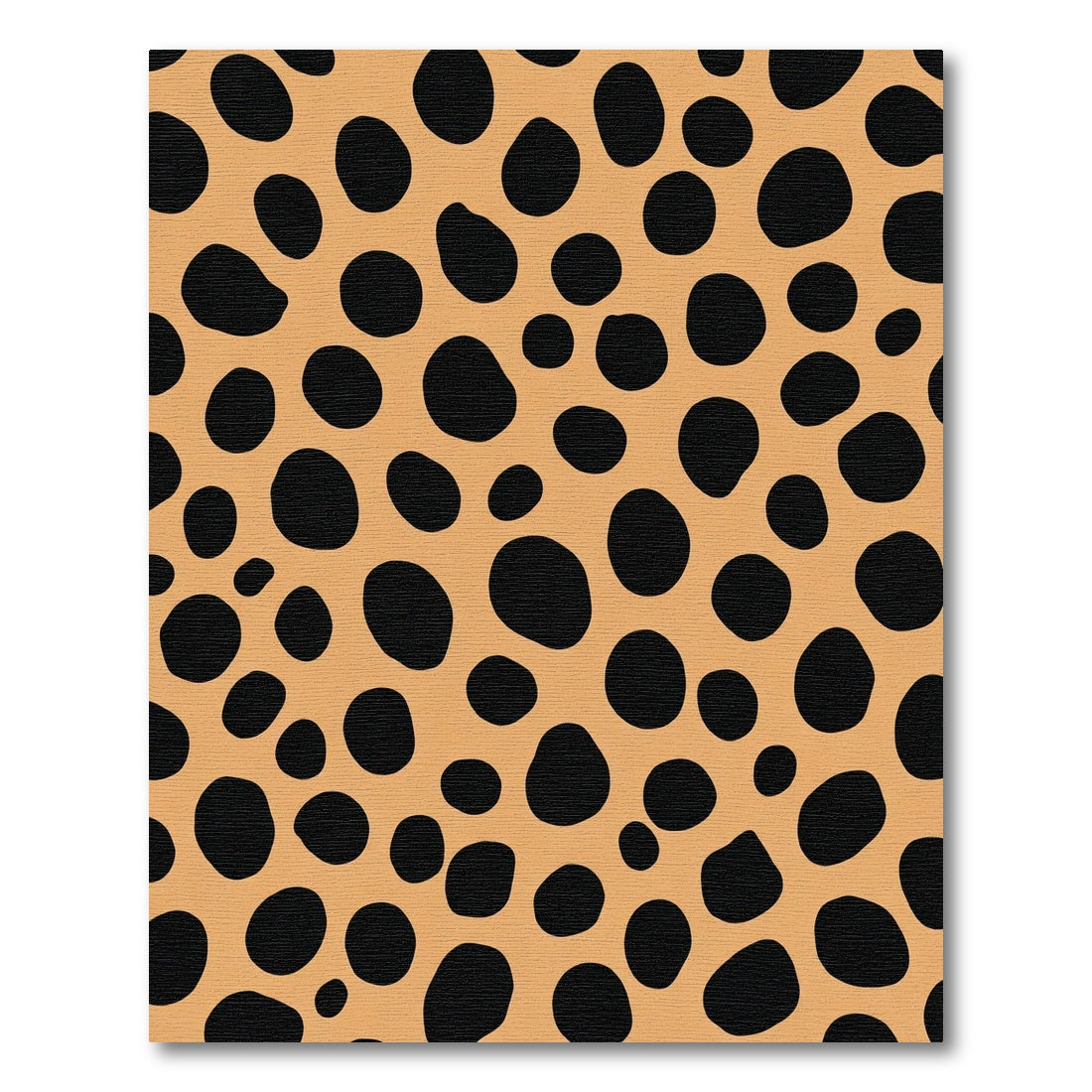Tan Black Spotted Animal Hide Rug