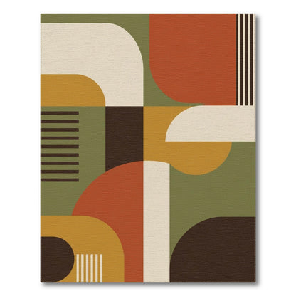 Bold Geometric Multi-Color Area Rug