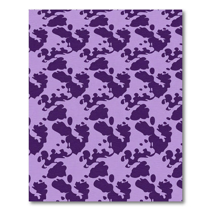Lavender Purple Organic Splatter Rug