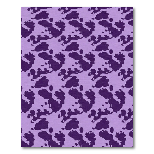 Lavender Purple Organic Splatter Rug