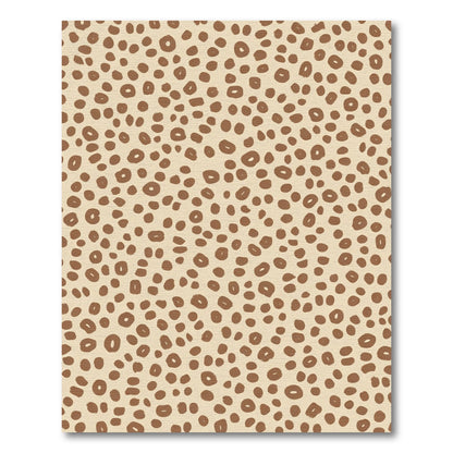 Brown Leopard Spots Repeating Image Rug