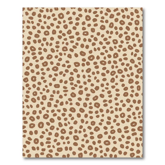 Brown Leopard Spots Repeating Image Rug