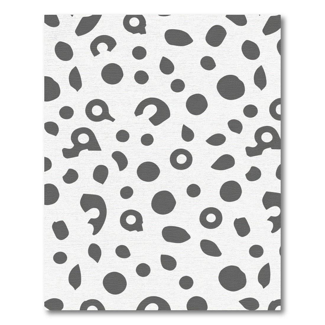 Monochromatic Dalmatian Spots Abstraction Rug