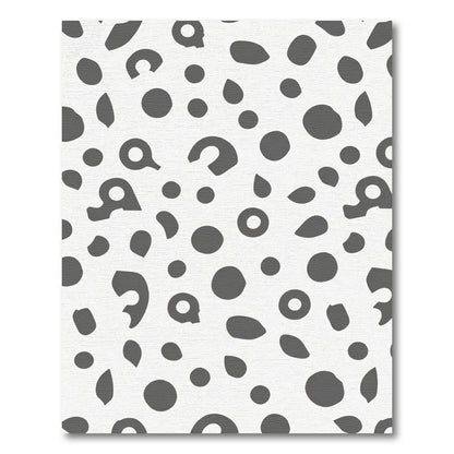 Monochromatic Dalmatian Spots Abstraction Rug