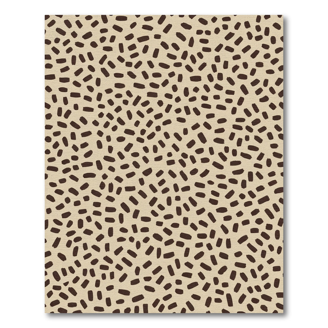 Tan Brown Abstract Dash Rug