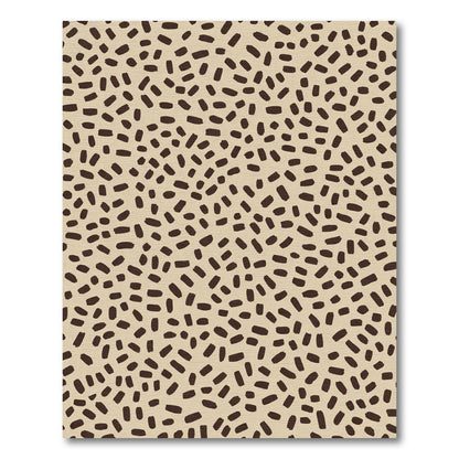 Tan Brown Abstract Dash Rug