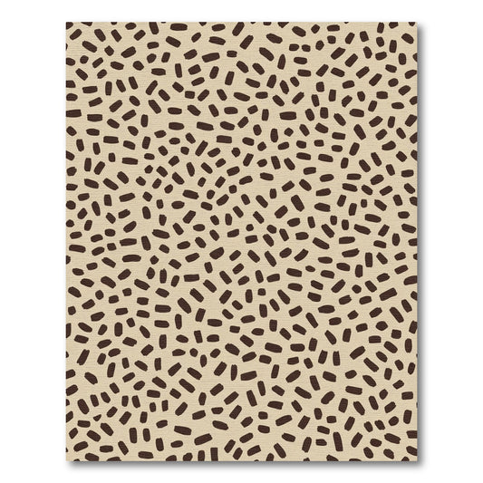Tan Brown Abstract Dash Rug