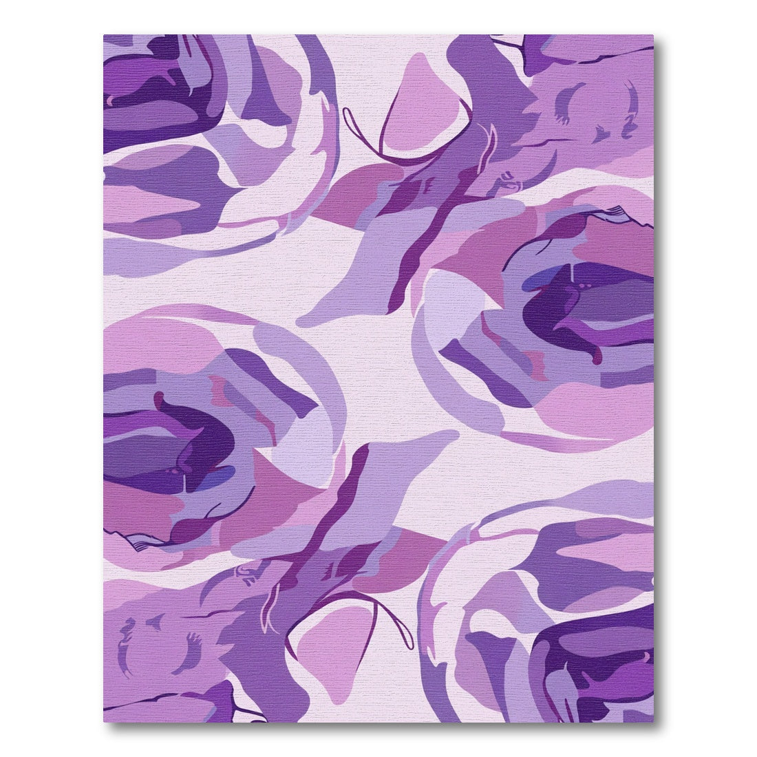 Purple Abstract Swirls Rug