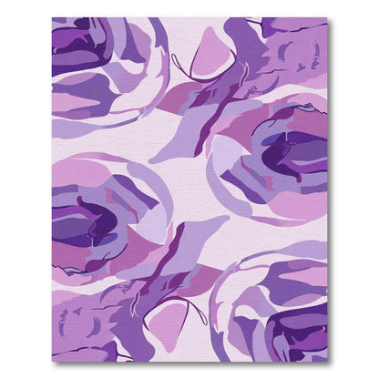 Purple Abstract Swirls Rug