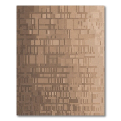Brown Geometric Brown and Tan Area Rug