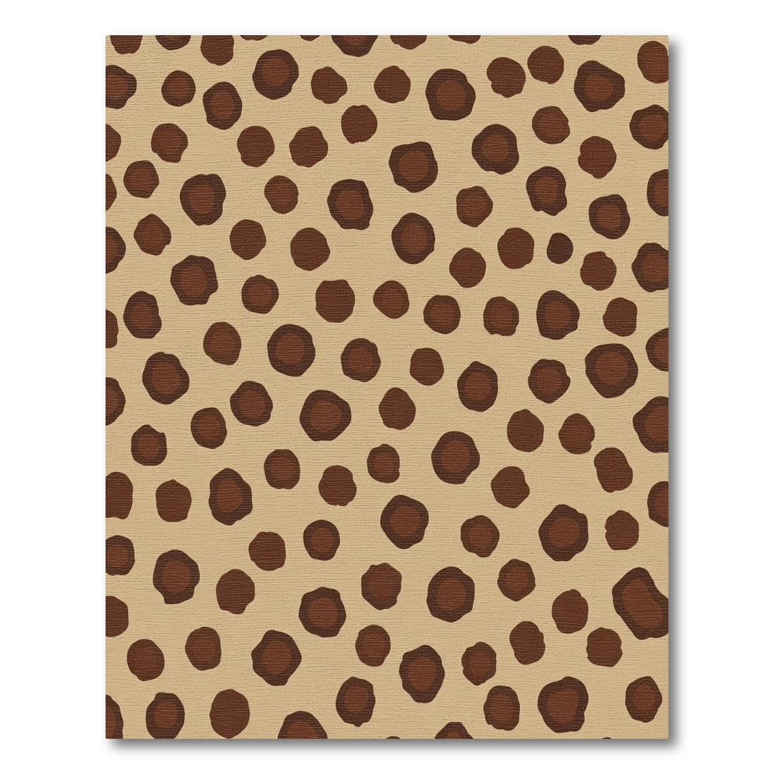 Brown Spots Animal Print Rug