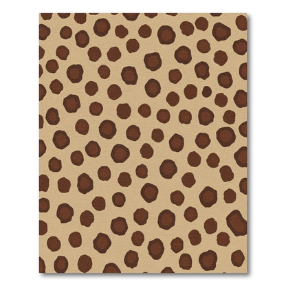 Brown Spots Animal Print Rug