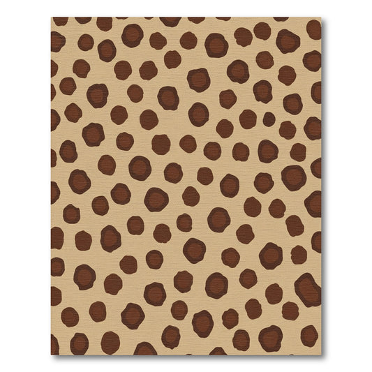 Brown Spots Animal Print Rug