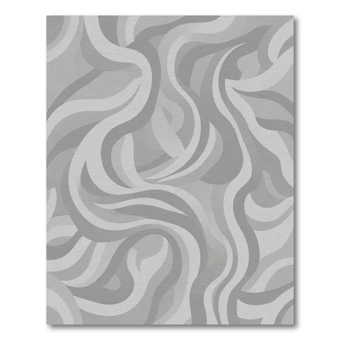 Monochromatic Swirl Abstract Waves Rug