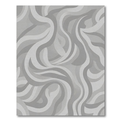 Monochromatic Swirl Abstract Waves Rug