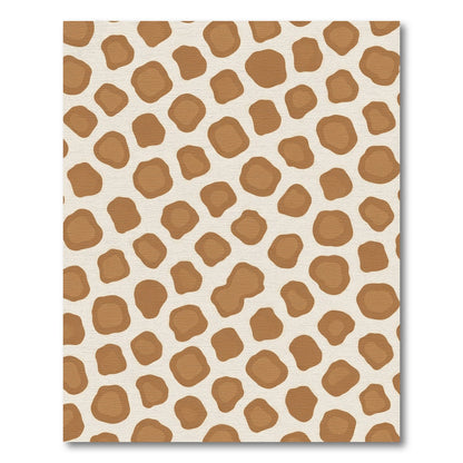 Brown Tan Spots Scattered Rug