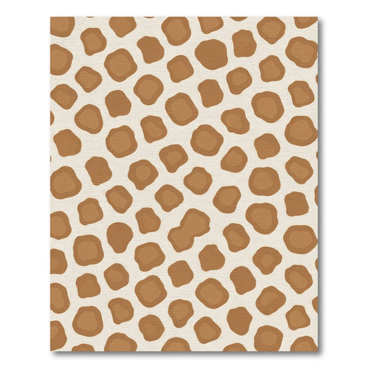 Brown Tan Spots Scattered Rug