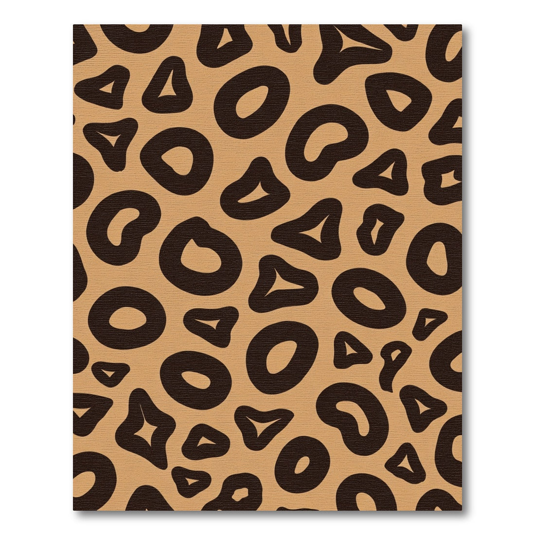 Animal Print Tan Brown Spots Rug