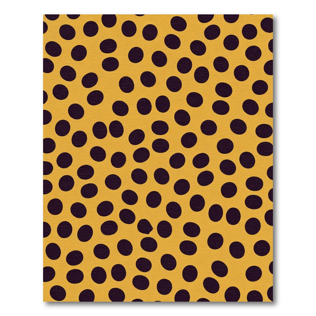Bold Ochre Polka Dot Splash Rug