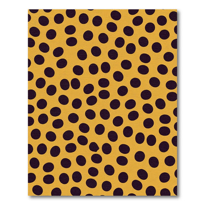 Bold Ochre Polka Dot Splash Rug