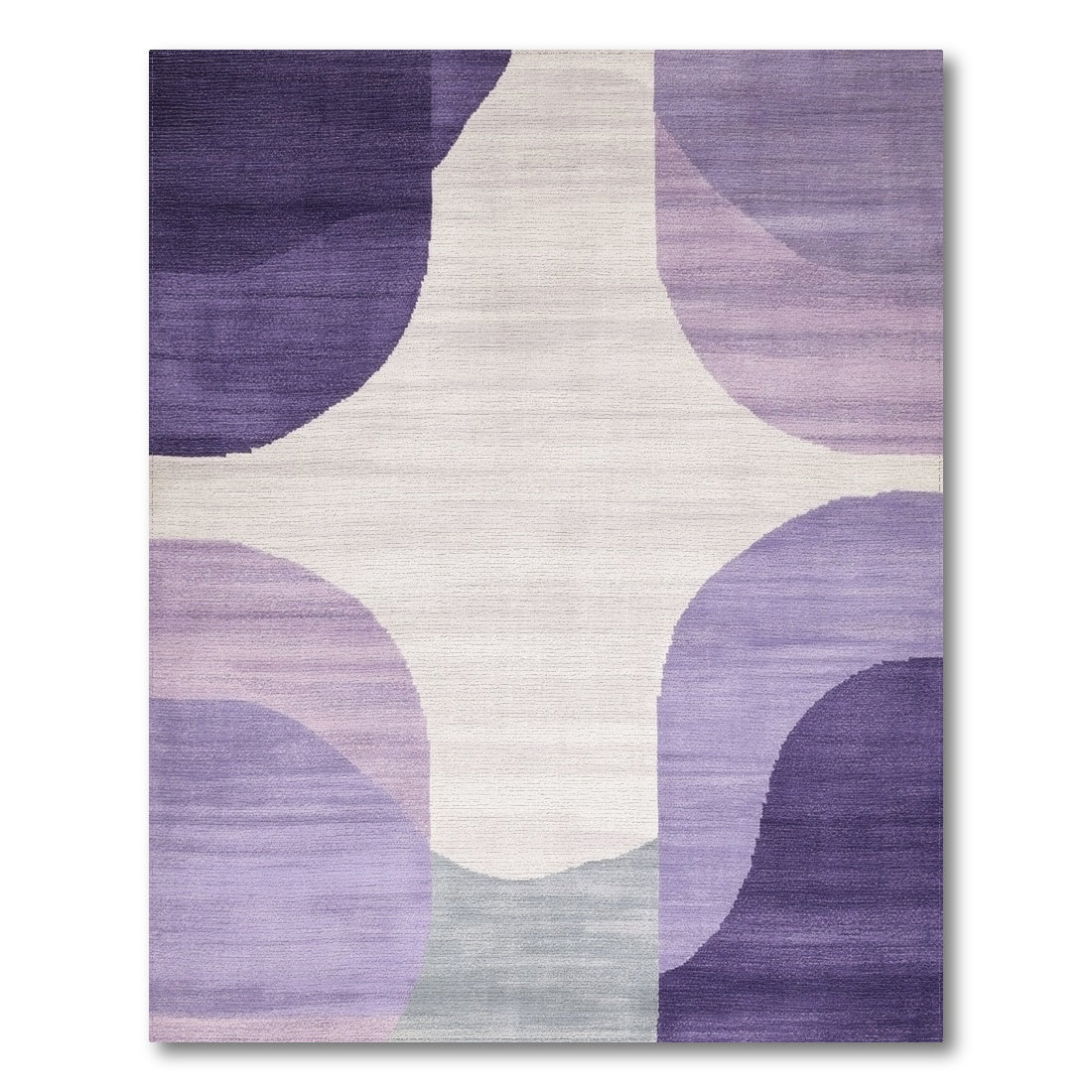 Abstract Area Purple Abstract Organic Area Rug