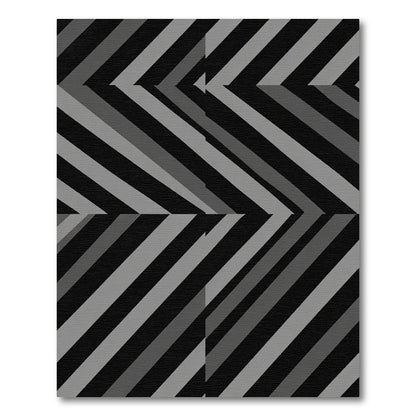 Monochromatic Chevron Stripe Rug