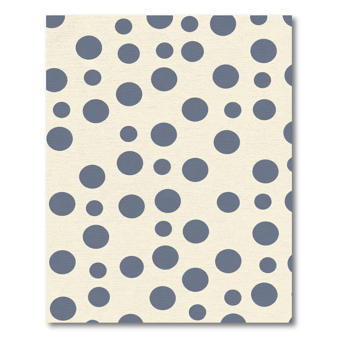 Denim Blue Scattered Circles Rug