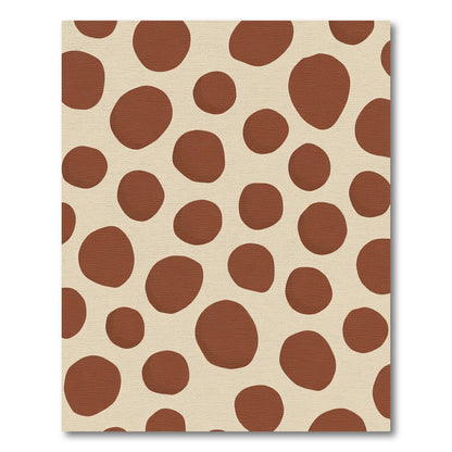Brown Spotted Abstract Spot Rug