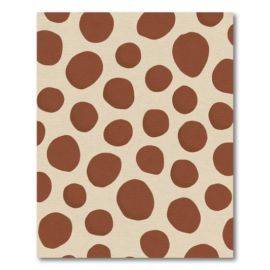 Brown Spotted Abstract Spot Rug