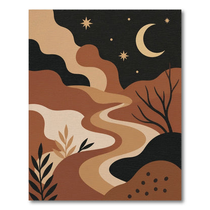 Abstract Moonlit Path Area Rug