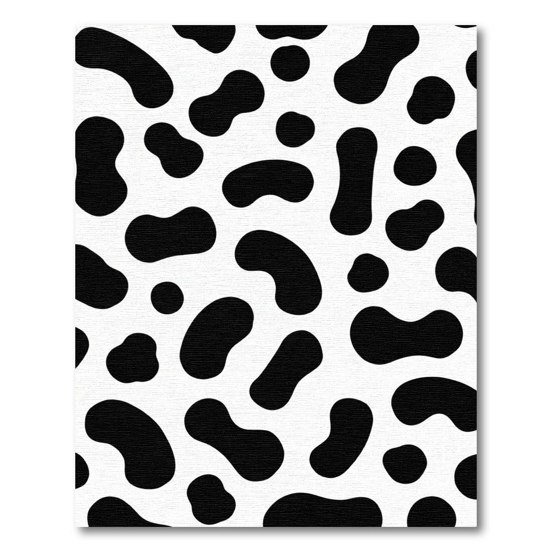 Black White Organic Spots Rug