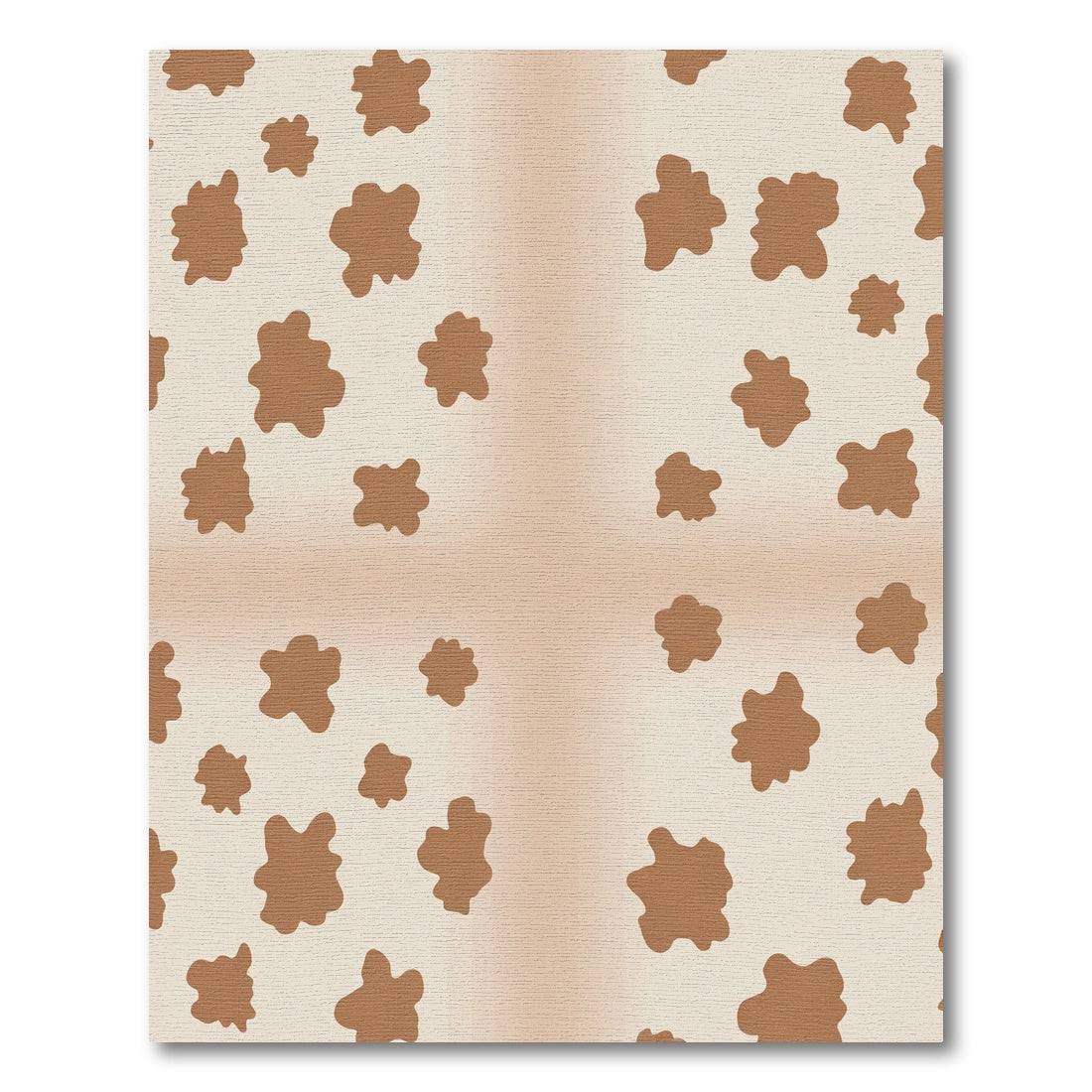 Rustic Brown Splatter Abstract Rug