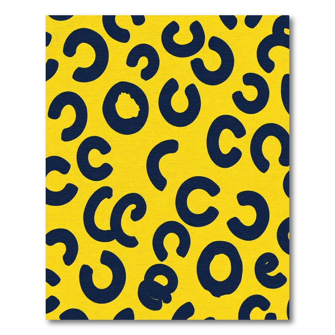 Bold Abstract Spots Yellow Blue Rug