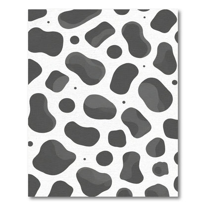 Abstract Gray Blob Scatter Rug