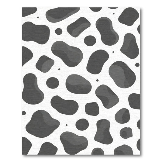 Abstract Gray Blob Scatter Rug