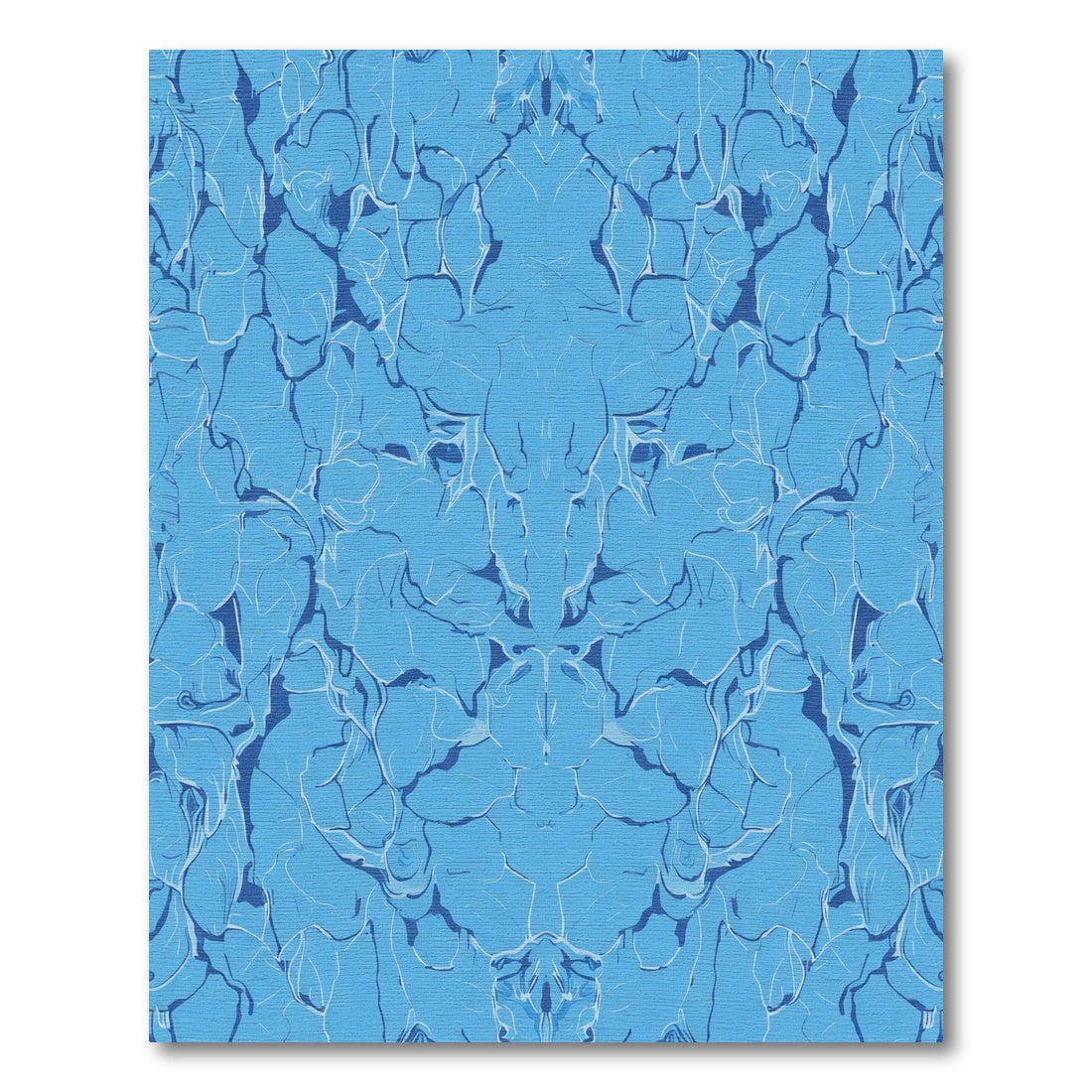 Aqua Water Reflection Abstract Rug